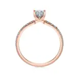 Pierścionek z różowego złota z diamentami AJPZ_115